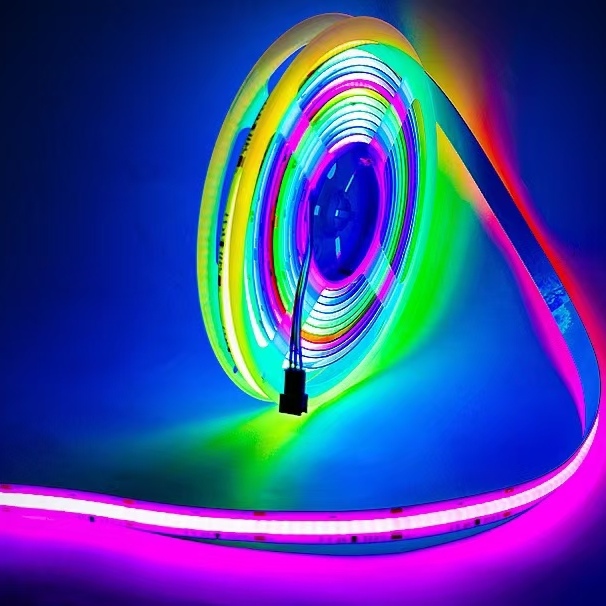 السحر التجاري COB شريط LED حلم كامل اللون DC 24V قابل للتوجيه 0