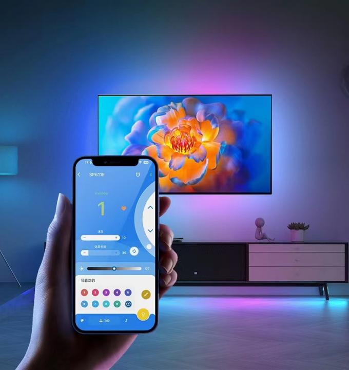 السحر التجاري COB شريط LED حلم كامل اللون DC 24V قابل للتوجيه 6