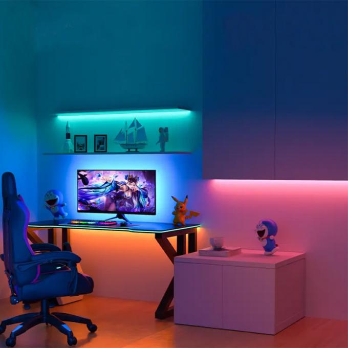 السحر التجاري COB شريط LED حلم كامل اللون DC 24V قابل للتوجيه 8